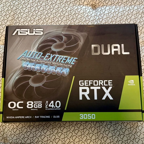 Asus GeForce RTX 3050 Dual V2 OC 8GB GDDR6 graphics card like new