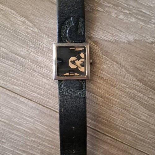 D&G women's watch used with black leather strap