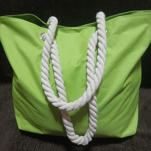 Beach bag new, green, 48×37 cm
