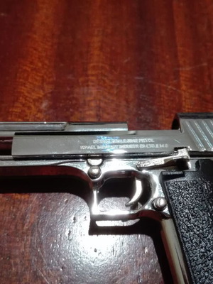 Μεταλλικό οπλάκι Desert Eagle σαν καινούργιο, κλίμακα 1:3
