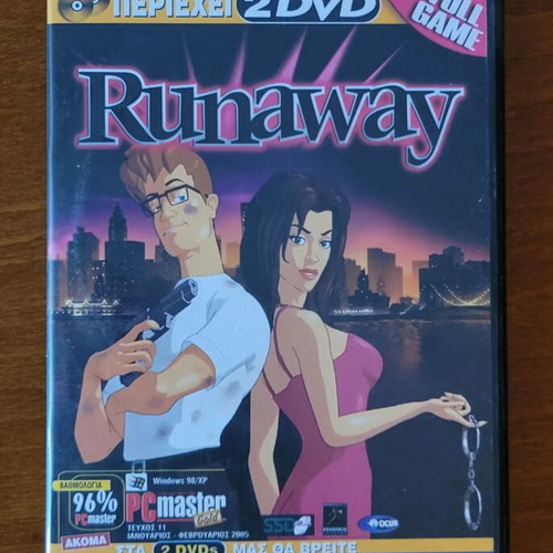 Runaway A Road Adventure PC used with 2nd DVD of game demos