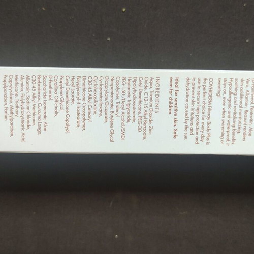 Coverderm sunscreen and aftersun 40 SPF 100ml new cream