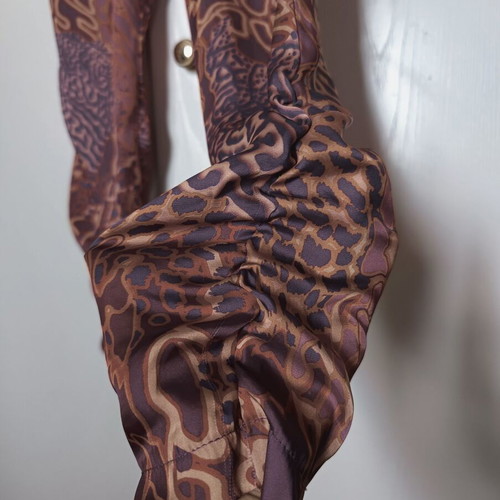 Catwalk vintage Harem jeggings pants used, leopard print, size S