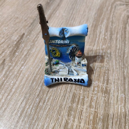 Souvenir photo holder used, Santorini