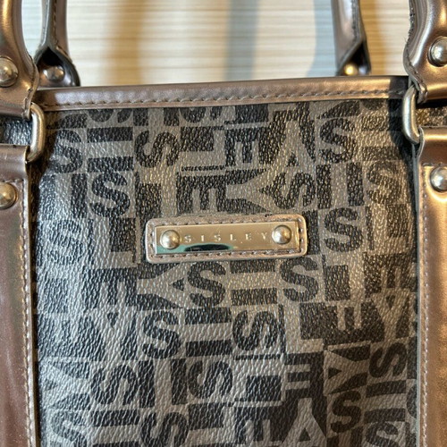 Sisley shoulder bag like new, black and grey