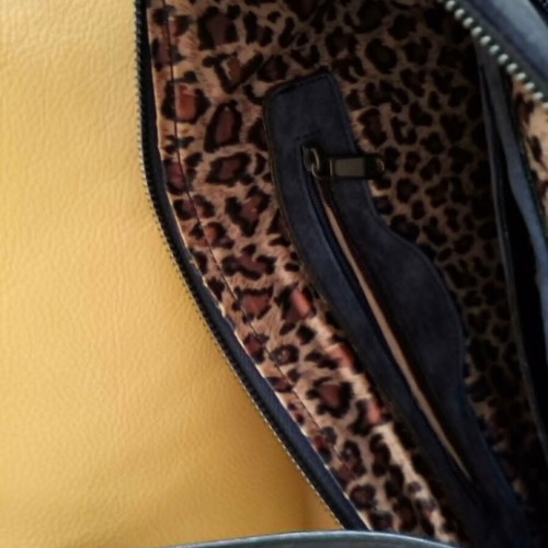 Stella McCartney blue shoulder bag, suede