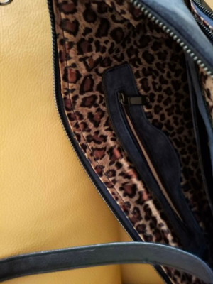 Stella McCartney blue shoulder bag, suede