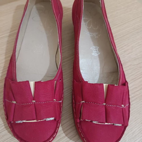 Boxer leather ballerinas new, size 41, red