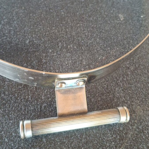 Pyrex Silver-Plated Base Used, 27×39 cm, 5 cm Height, Brass