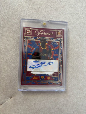 Topps Forever Barcelona κάρτα αυτόγραφου Éric Abidal σαν καινούργιο, #107/125