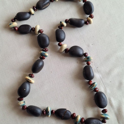 Ethnic Necklaces Bundle used, 3 handmade from Mexico with natural materials