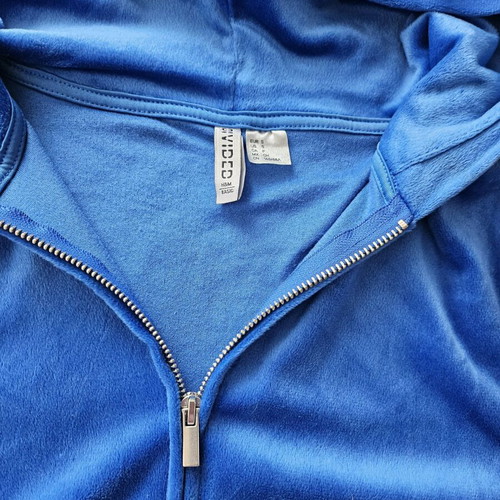 H&M Γυναικεία βελούδινη φόρμα S 36 μεταχειρισμένη, μπλε