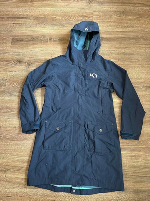 Kari Traa Dalane Rain Parka women's waterproof long jacket, size M, used