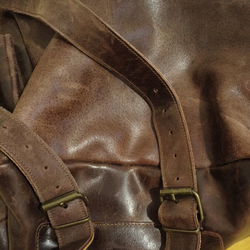 Kouros Leather Backpack like new, large brown 45x40x22 cm