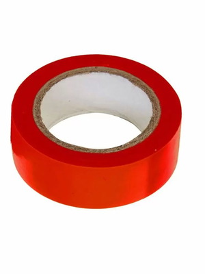 Μονωτική ταινία κόκκινη από PVC, καινούργια, πλάτος 1,6cm