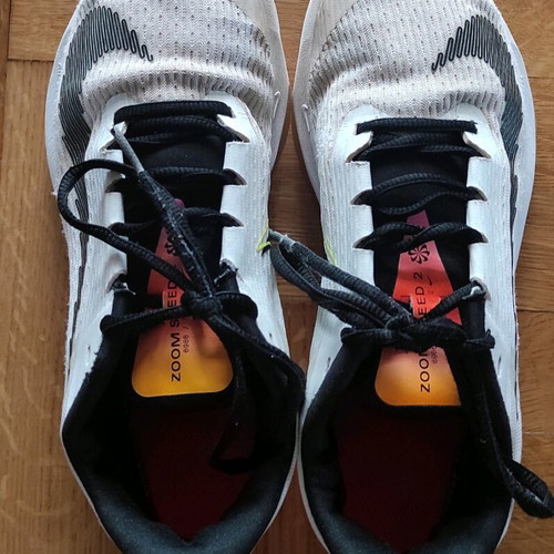 Nike Air Zoom Speed 2 running shoes size 38 used, white with multicolor details