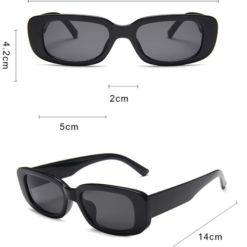 Set of 3 vintage sunglasses new, black, white, transparent
