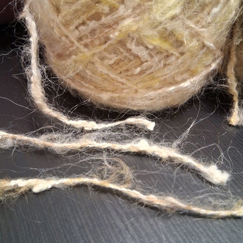 Knitting yarn like new, 500 g, 80% wool mohair cream beige