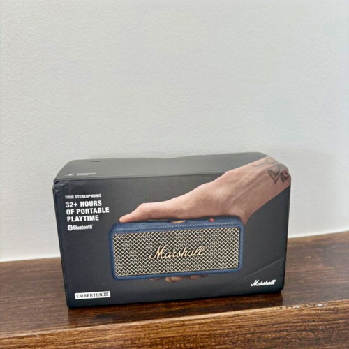 Marshall Emberton III Midnight Blue Bluetooth speaker new