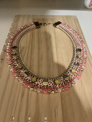 Women's pink necklace, high quality
