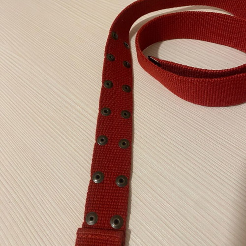 Benetton and next adjustable children's belts used, red and pink