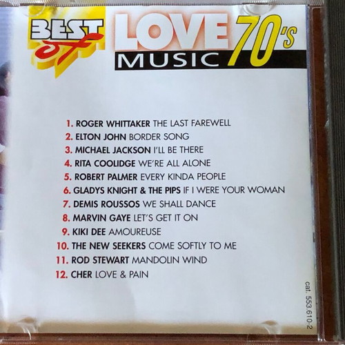 Best of Love Music 70's CD like new, pop