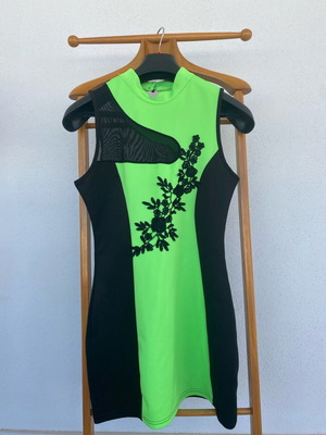 Summer dress like new, ιδανικό για πάρτι, μέγεθος M, μαύρο και πράσινο