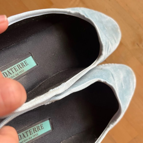 Piedaterre ballerinas blue velour used, size 36