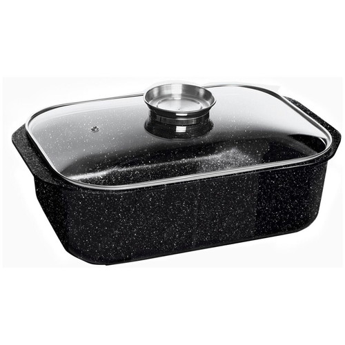 Enamel Roasting Pan new with glass lid