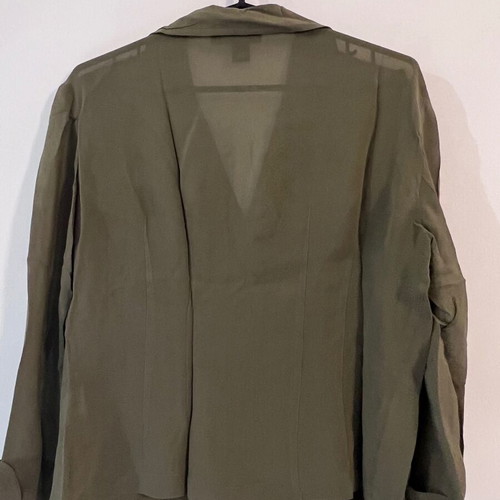 DKNY women's utility blazer, size 10, green