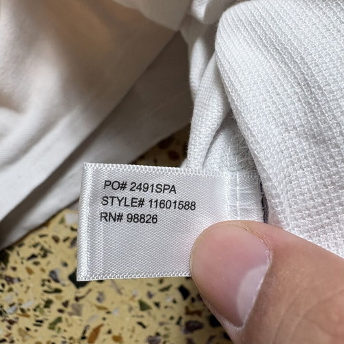US Polo Assn Vintage White Polo Tee Size Large Like New