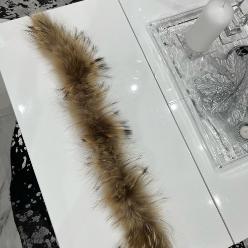 Fur collar used, brown