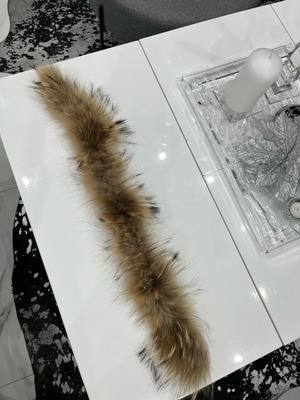 Fur collar used, brown