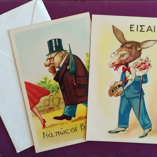 Vintage Delta Postcards 1950s-60s with Envelope