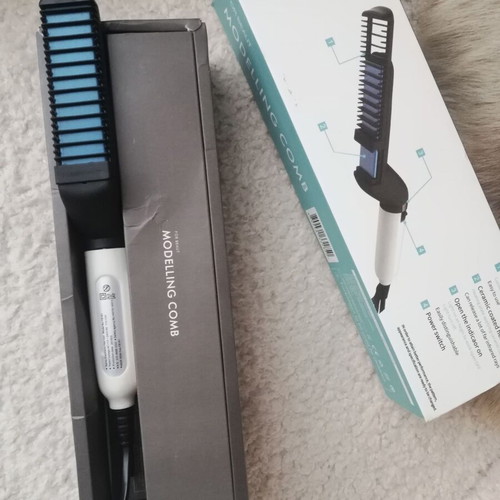 Beard and mustache straightening device new