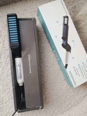 Beard and mustache straightening device new