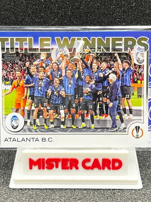 2024-25 Topps UCC Flagship Atalanta Title Winners Team Border Logo SSP #106 like new