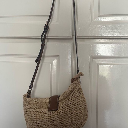 Τσάντα Zara raffia σαν καινούργια