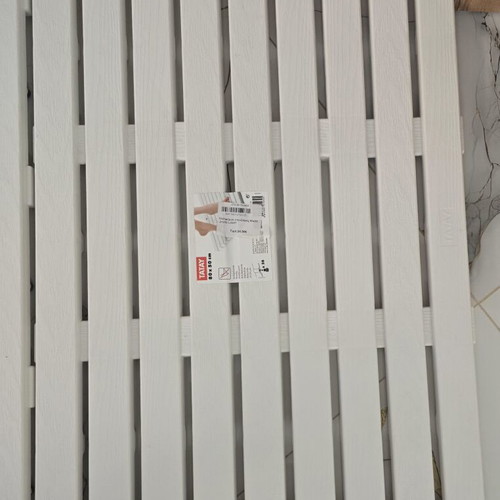 Plastic Bath Mats new, 50×80 cm, set of 2, white