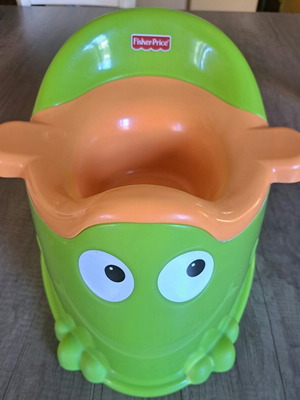Fisher Price гю гю за обучение на тоалетна за бебе като нов жабок