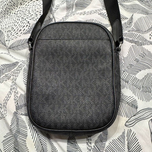 Michael Kors men's crossbody bag, black and grey