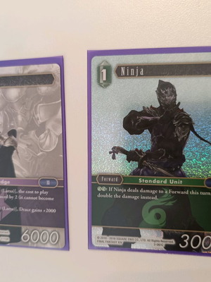 Final Fantasy TCG Opus II 2 cards pack like new
