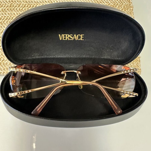 Versace Vintage Sunglasses limited edition with Swarovski crystals, like new