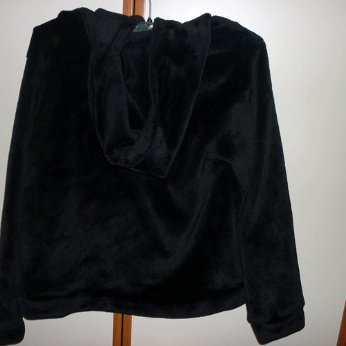 Children's hoodie with cat design like new, black, H&M, size 140-146 cm