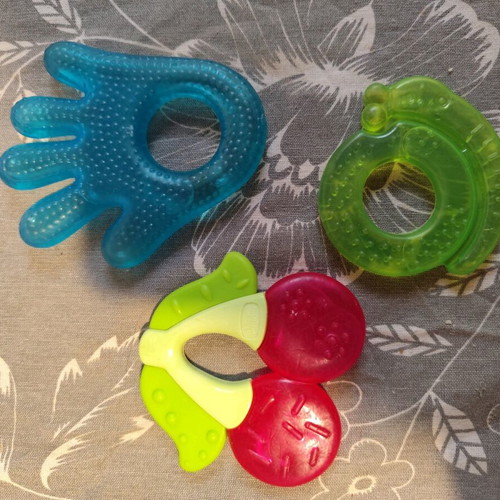 Baby teething set used, pack of 3