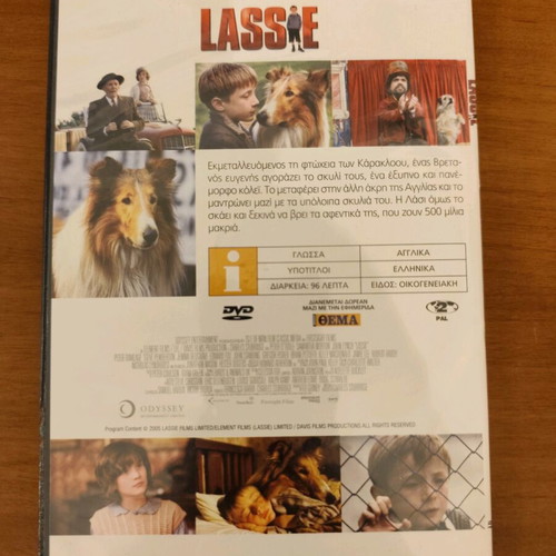 Lassie DVD used, social genre, subtitles