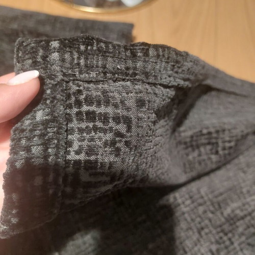 Dark grey black sofa throws, like new