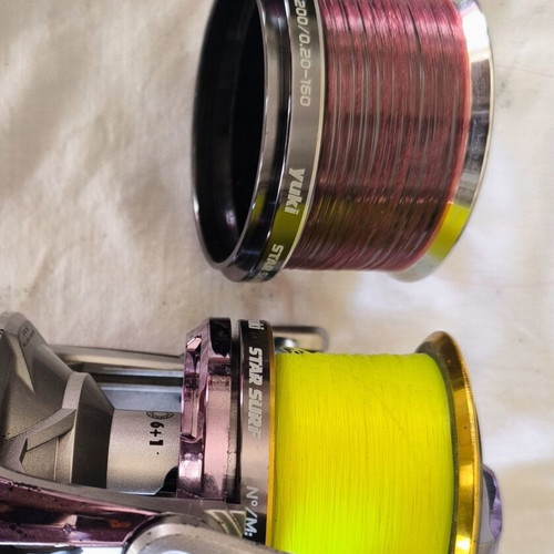 Yuki Star Surf 10000 fishing reel used with spare spool