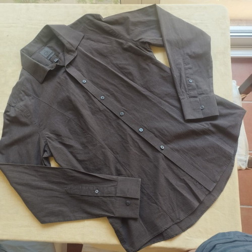 Calvin Klein slim fit shirt, brown, size L