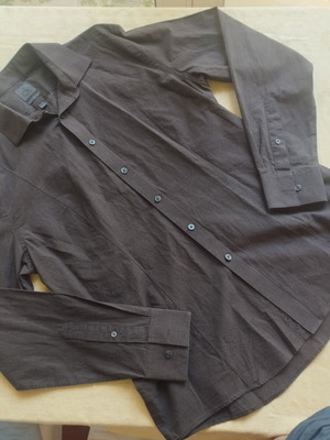 Calvin Klein slim fit shirt, brown, size L